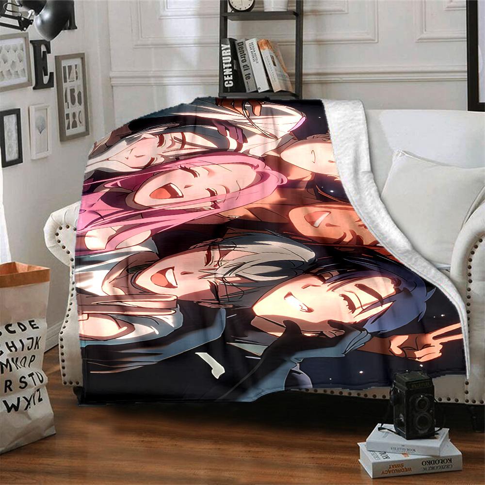 1pc Galaxy Friends Adventure flannel Blanket for Super Soft Cute Comfort Blanket for Travel Bedding Couch Sofa Blanket Y73011