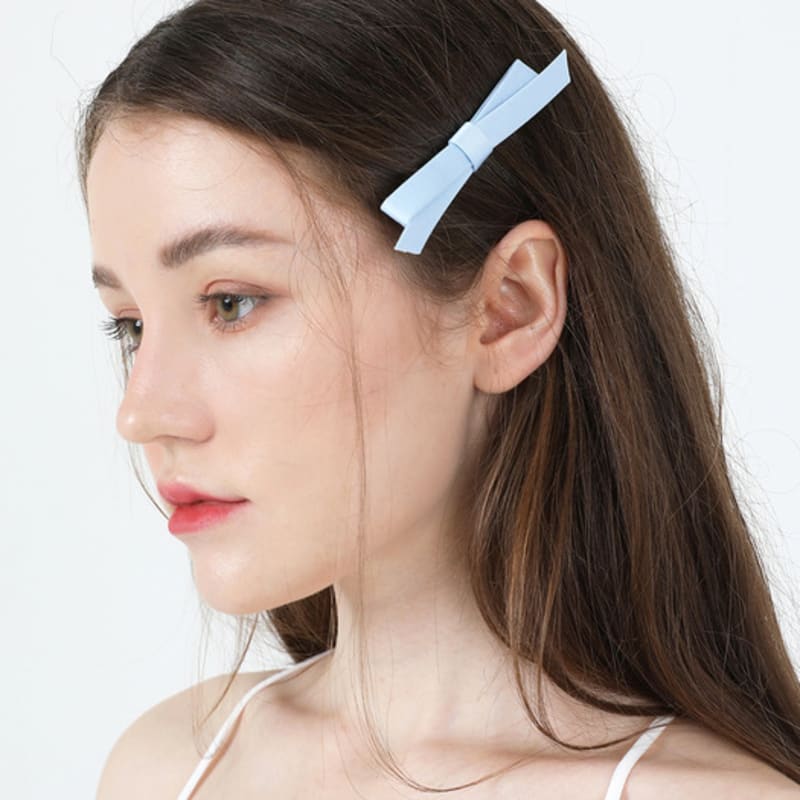 

CATTLINE Lovely Ribbon Hair Pin (Blue) blue free