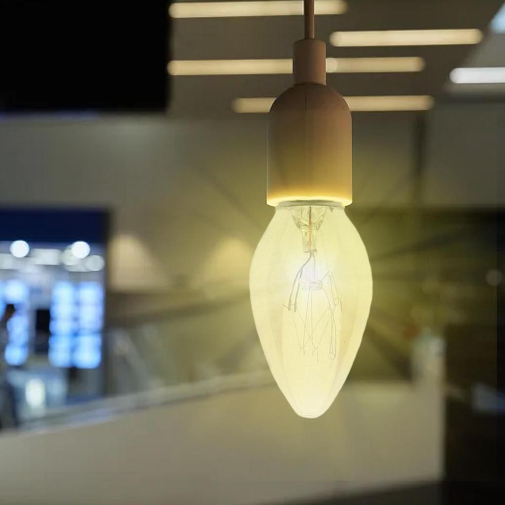 1pc Christmas Decoration LED Light Bulbs Night Lamp E12 2700K Amber Glass Bulb Outdoor Vintage Soft Lights