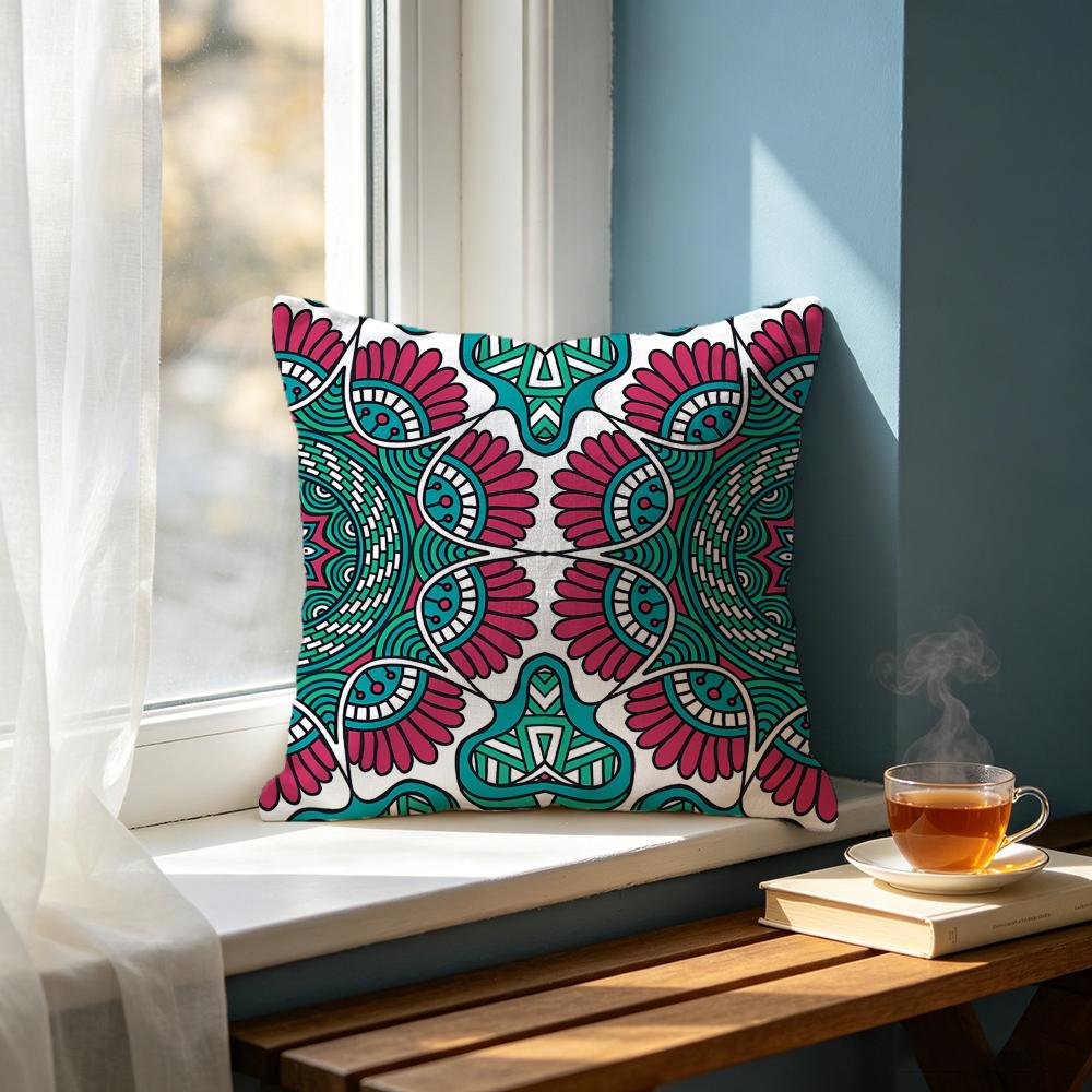 Art MMandala Ethnic Allover Print Cushion Cover Cushion Cover Set Pcs x x x Pillowcase Decorative Sofa Home Decor