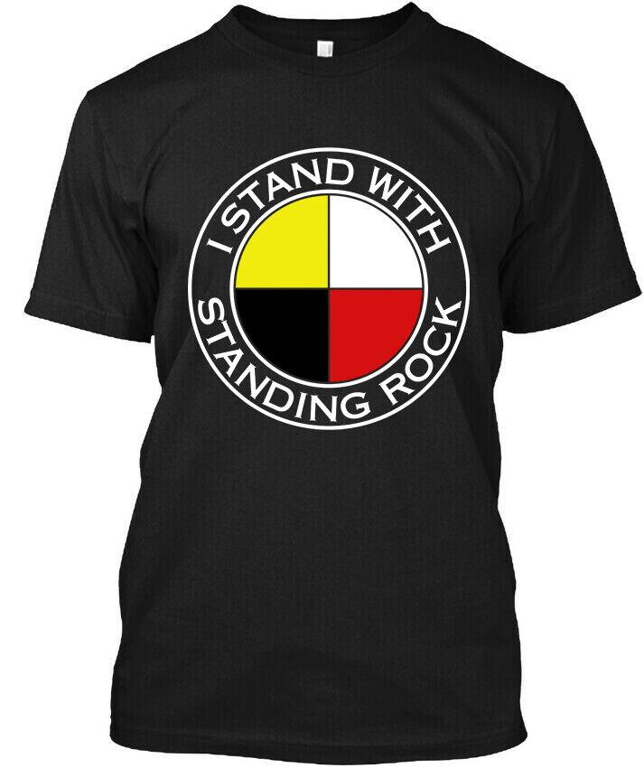 

NEW POPULAR! I Stand With Standing Dakota Access Pipeline T-Shirt Tops Tee Size S-4XL 2XL