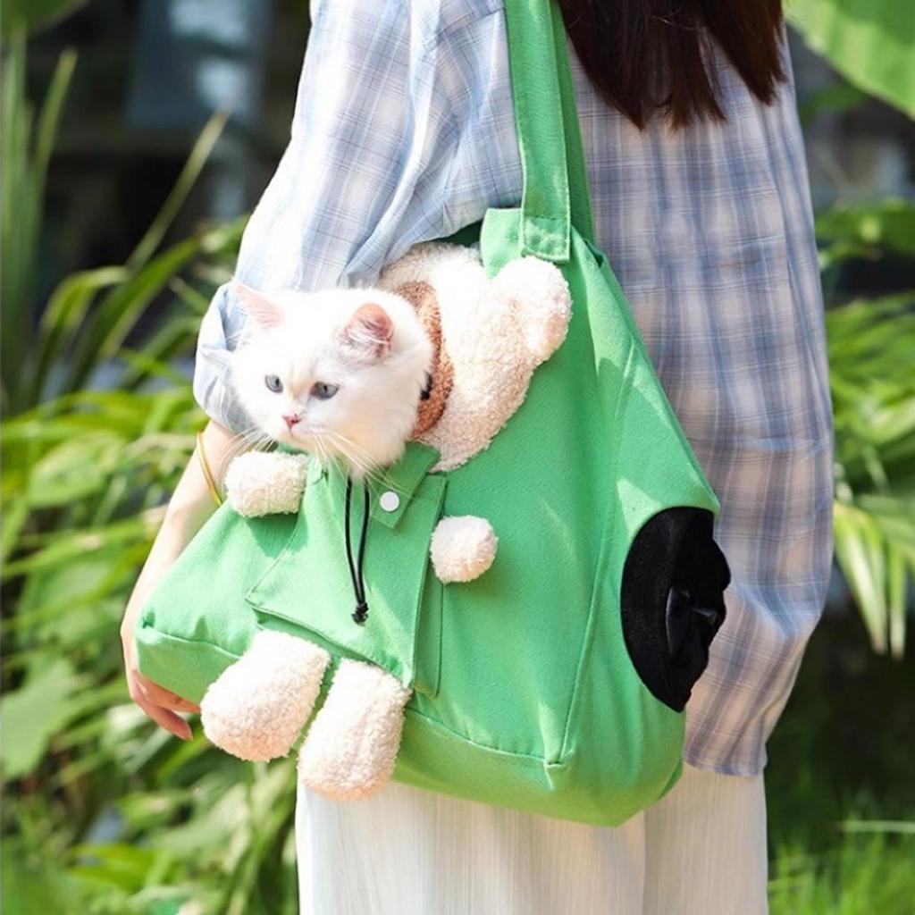 Pet Carrier For Cat Soft Shoulder Bag With Ventilation Hole Portable Dog Cat Carrier Bag For Puppy Kitten Small Pet Outdoor