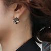 Stud Earrings High Sense Light Luxury Cold Wind Leopard Print Fashion Temperament Earrings Female Personality Cool People Niche Design Earrings