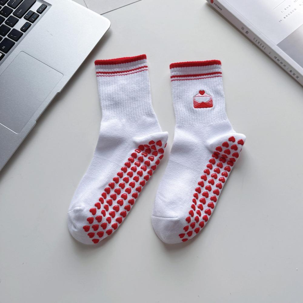 

Breathable Pilates Socks Cotton Mid Tube Socks New Yoga Socks Women E