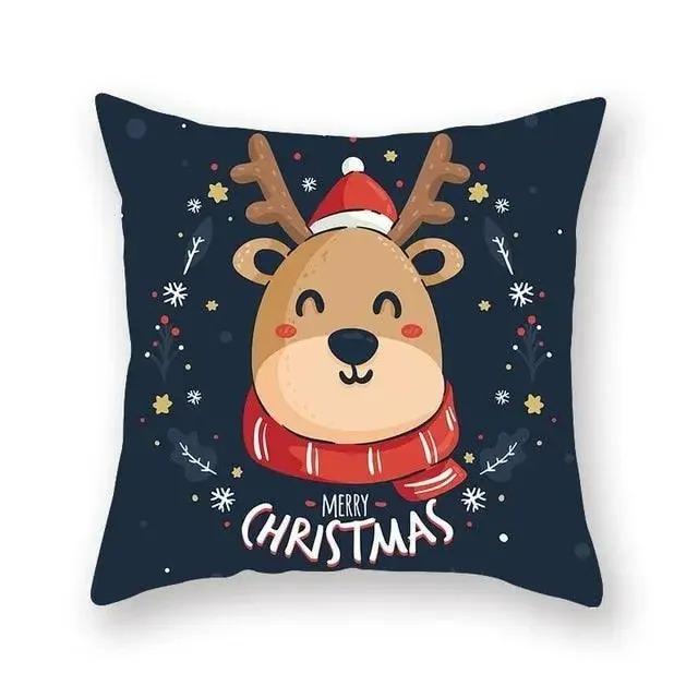 Christmas Themed Pillowcases Car Accessories Office Santa Claus Guest Sofa Home Pillowcases