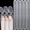 Portable Transparent Makeup Brush Storage Box Kitchen Eye Pencil Travel Accessory with Cover Organizer Case Beauty Tool