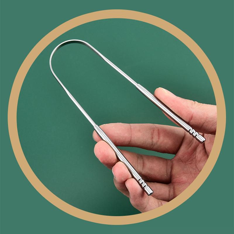Tongue Scraper, Stainless Steel Tongue Cleaners, Tongue Scraper for Adults, Reduce Bad Breath and Fresh Breath