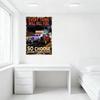 Vintage Everything Will Kill You Hot Rod Racing Metal Sign, Grungy Dark Background, Stadium & Diner Under Night Sky, Choose Some