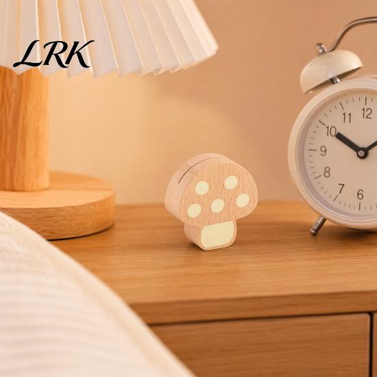 Wooden Card Holder Mushroom Place Holder, Mini Hedgehog Table Number Solid Wood Photo Clip Farmhouse Note Picture for Home Office