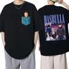 Klasické bavlněné tričko Team Hasbulla pro muže a ženy s motivem bojujícího Hasbully, hiphopové grafické tričko, topy, manga tričko, streetwear