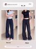 Autumn 2025 Women's High Waist Parachute Cargo Pants - Loose, Convertible, Wide Leg Windbreaker Design