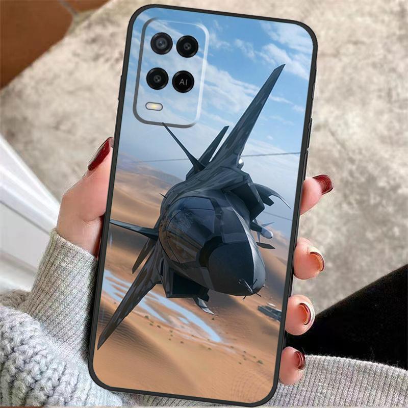 Fighter Planes Case For Oppo A57 A17 A77 A40 A78 A54 A74 A94 A76 A16 A96 A18 A60 A80 A38 A58 A98 A15 A5 Pro