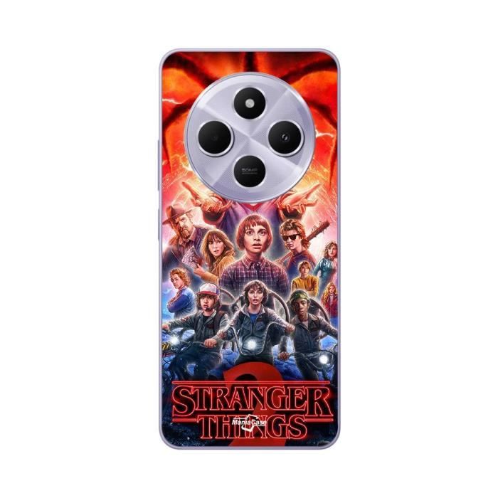 Custodia - Maniacase - Xiaomi Redmi 14C - Rosso - Morbida - Stranger Things stagione 2