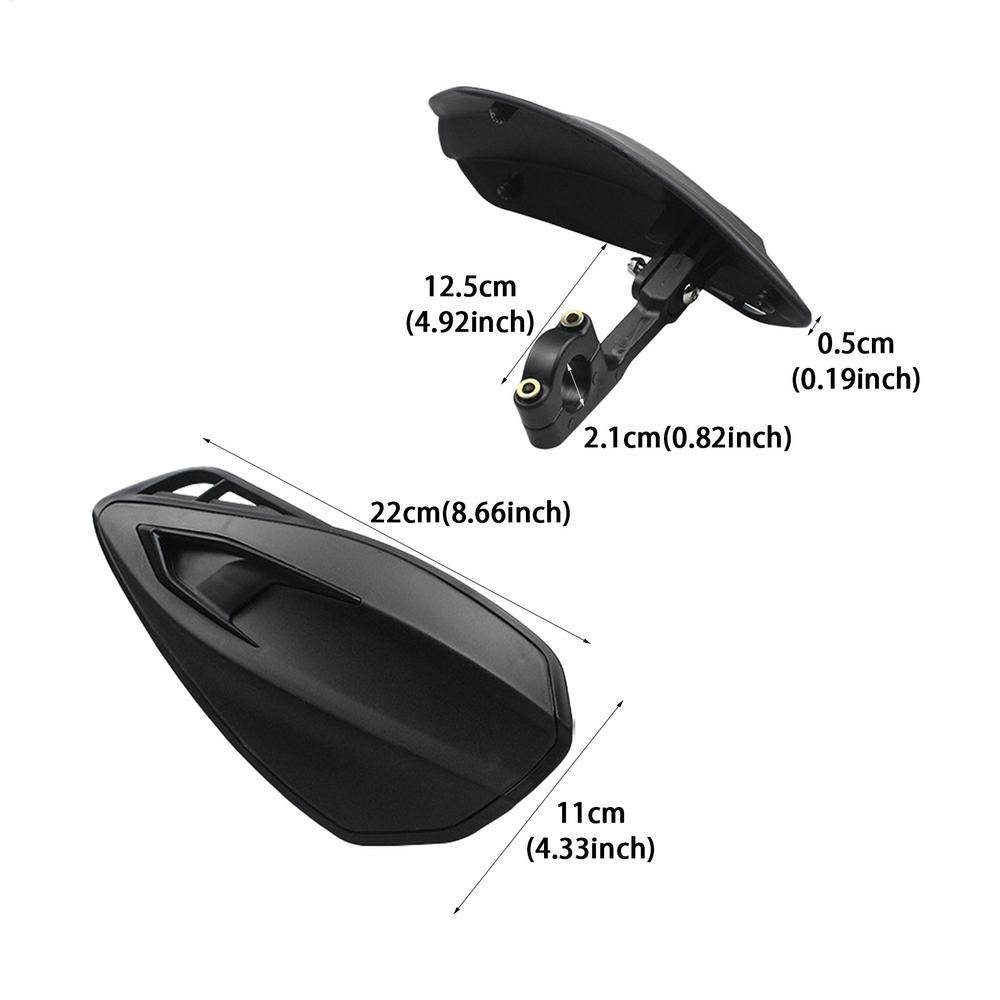 1 Pair Motorcycle Handle Guards Motorcycle Handle Wind Deflector Handle Grip Guards Anti-fall Riding Hand Protective Cover