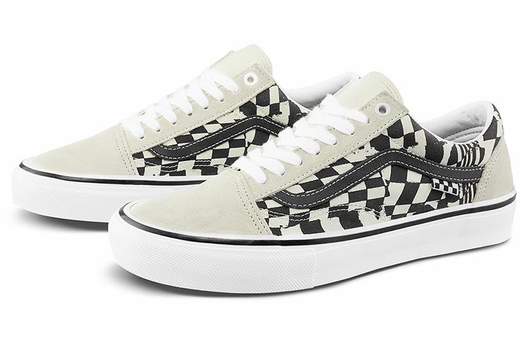 Old Skool Skate Vans 'Checkerwarp - Black White' VN0A5FCB9CU