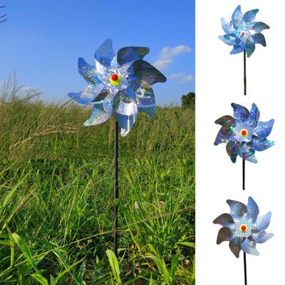 Vogelabwehr-Spinner, wiederverwendbar, funkelnd, abnehmbar, bunt, einfach zu installieren, zur Abwehr von Vögeln, Haustieren, reflektierendes Windrad, Vögel