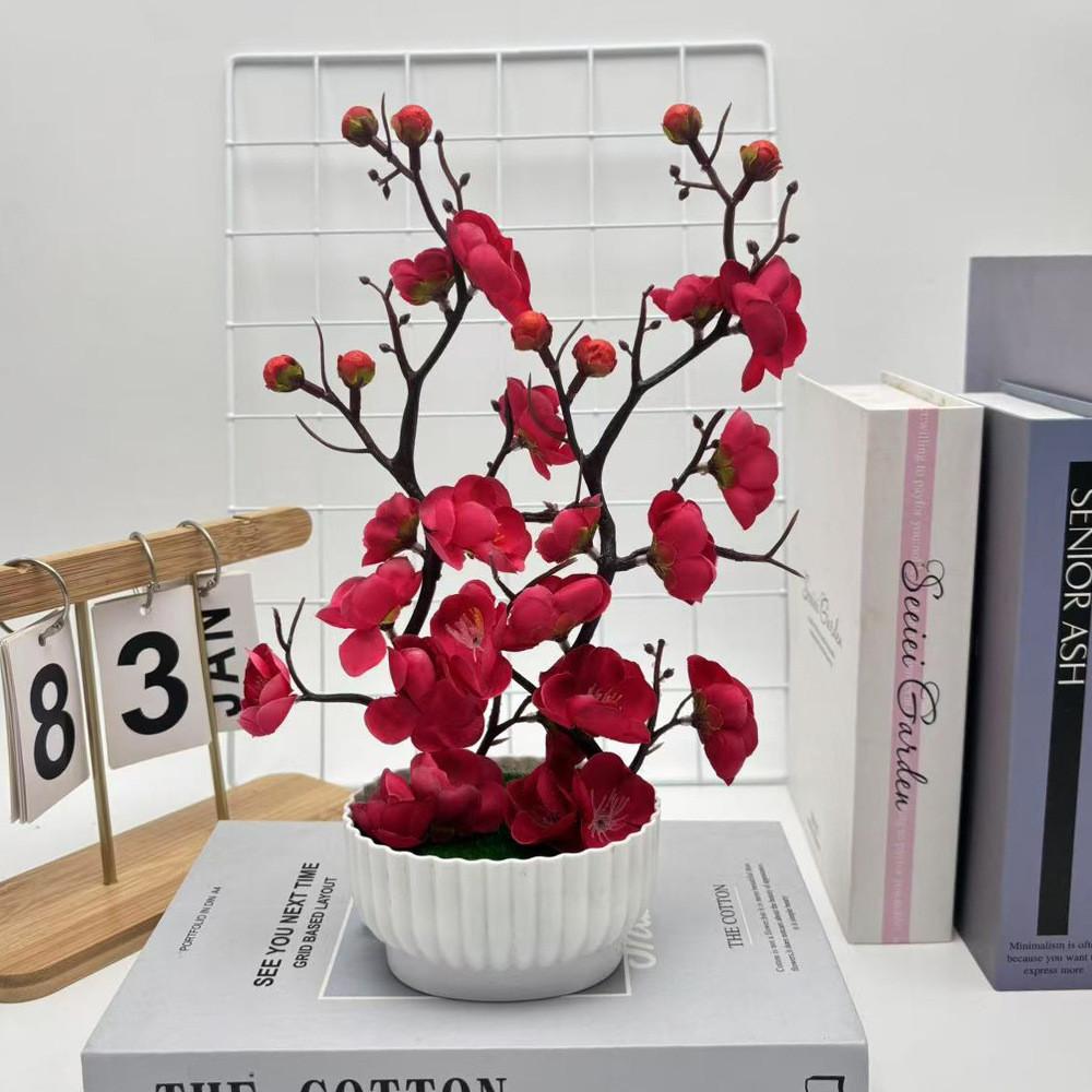 Praecox Flower Chimonanthus Basin Decorative Potted Plant For Home Office Gift