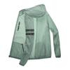 Men Summer Sun Protective Jacket Hooded Long Sleeve Zipper Placket 360-Degree Sun Protection Coat Ice Silk Thin Loose Fit Fishing Outerwear