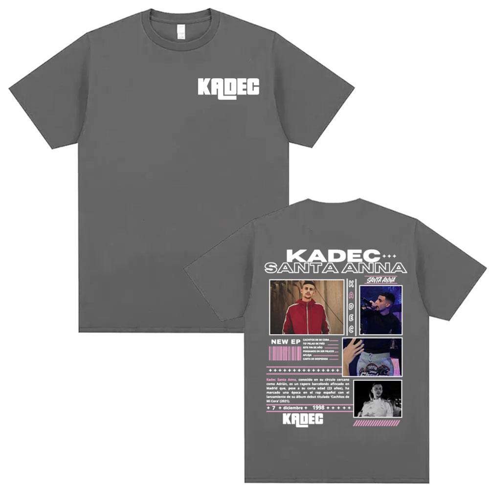 

Rapper Kadec Santa Anna 2026 Tour T Shirt Unisex Women High Quality Casual Oversized Tshirts Vintage Crewneck Tshirt 4XL