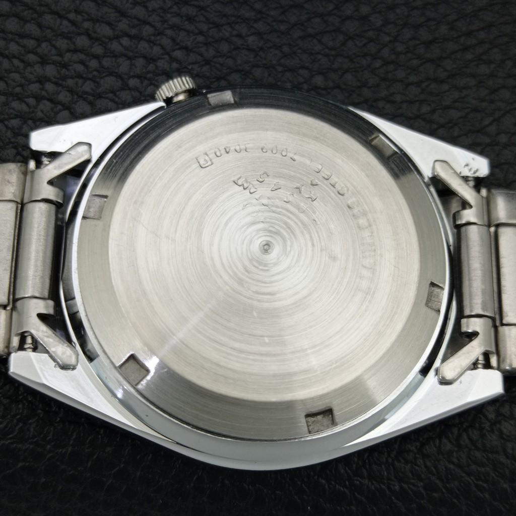 VINTAGE REFURBISHED SEIKO 5 AUTOMATIC JAPAN MENS SILVER DIAL WATCH a446151-1