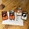 For Magsafe Plating Lens Protection Phone Case for IPhone 17 Pro 16 15 14 13 12 Pro Max Color Collision Leather Magnetic Cover