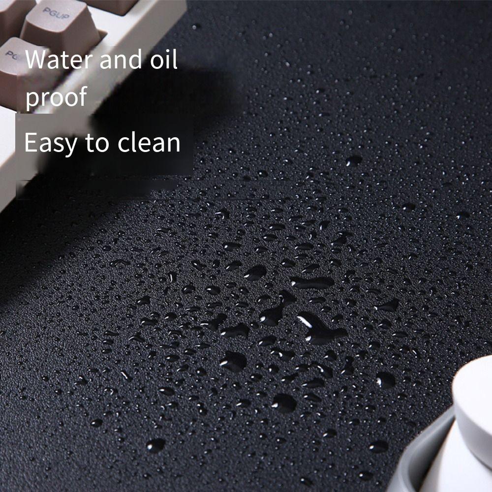Dual Side PU Mouse Pad Waterproof Keyboard Mousepad Easy Clean Desk Blotter  Office