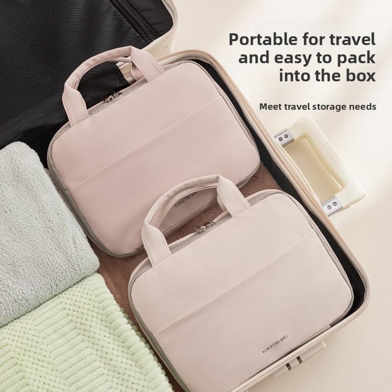 Travel Waterproof Makeup Bag With Hanging Hook For Outdoor And Trip Storage