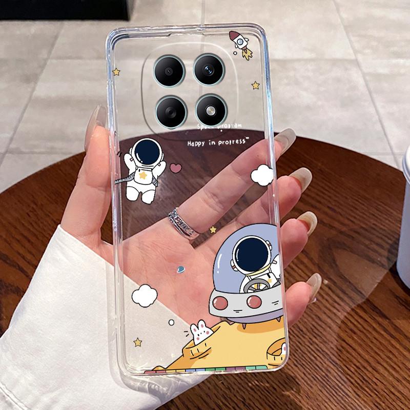 For Redmi Note 15 15Pro 5G Aesthetic Fashion Cute Cat Phone Case Transparent TPU Shell For Redmi Note 15 Pro Plus 5G Soft Cover