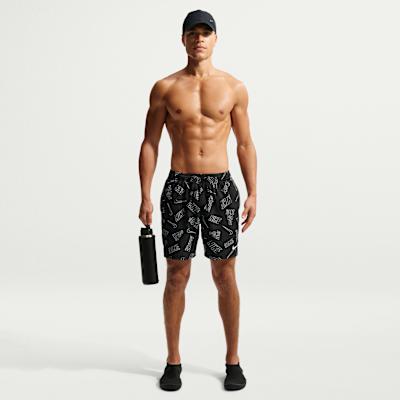 Nike Beach Shorts Men s Black/Black/Black/White S