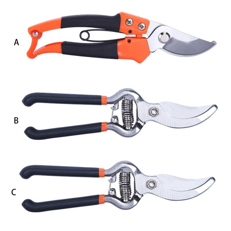 Portable Steel Garden Pruning Clippers for Trimming Plants & Hydroponic Herbs Fruit Trees Pruning Shears Anti-Rust