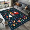 Christmas Tree New Year Nutcracker Cartoon Fairy Tales Carpet Rug for Living Room Bedroom Home Sofa Decoration,Kids Floor Mat