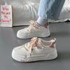 Flat white shoes women's spring and autumn 2025 new student platform Internet celebrity casual shoes ins tide color matching board shoes