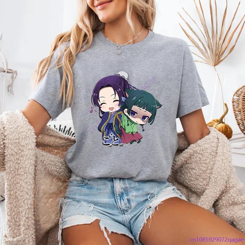 Anime The Apothecary Diaries Printed T-Shirt Women's Casual Cute Anime Shirt