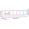 VidaXL Meuble TV chêne marron 180x35x41 cm bois d'ingénierie, support TV, buffet TV, meuble multimédia, banc TV, meuble 3300789