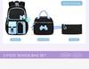 Large Capacity Bow Three-Piece Backpack Set for Girls: Perfect for Junior, Senior High, and College Students
