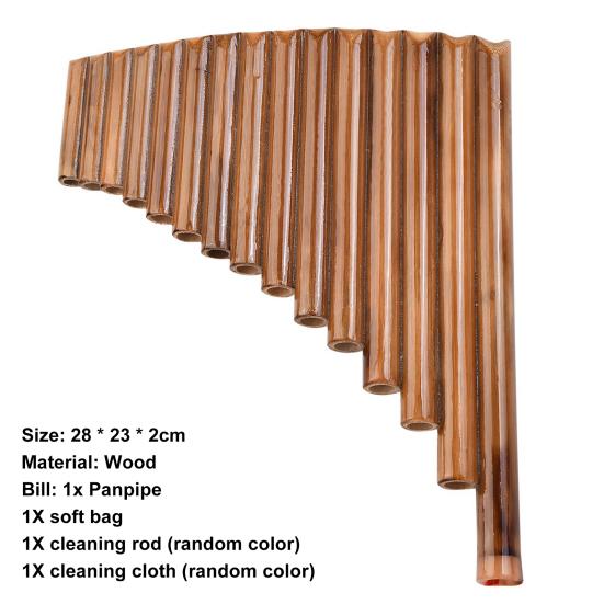 Panflöte Richtig Gestimmt Linkshändig Leicht zu Lernen 15 Pfeifen Chinesisch Traditionell