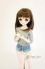 [Petite Marie] 13 MDD Compatible Round Collar 5-Sleeve T-Shirt, Silver Gray, Plain, for 40cm Dolls (BJD) [Petite Marie] [No.0041]