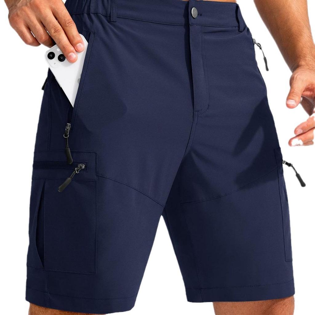 Herren 2024 Übergröße Multi-Taschen Arbeitsshorts mit neuem Reißverschluss