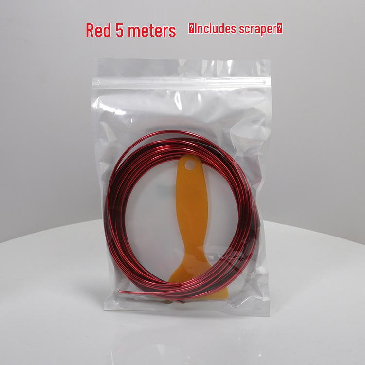 Chrome Car Interior Trim Strip for Door, Console, and Dashboard