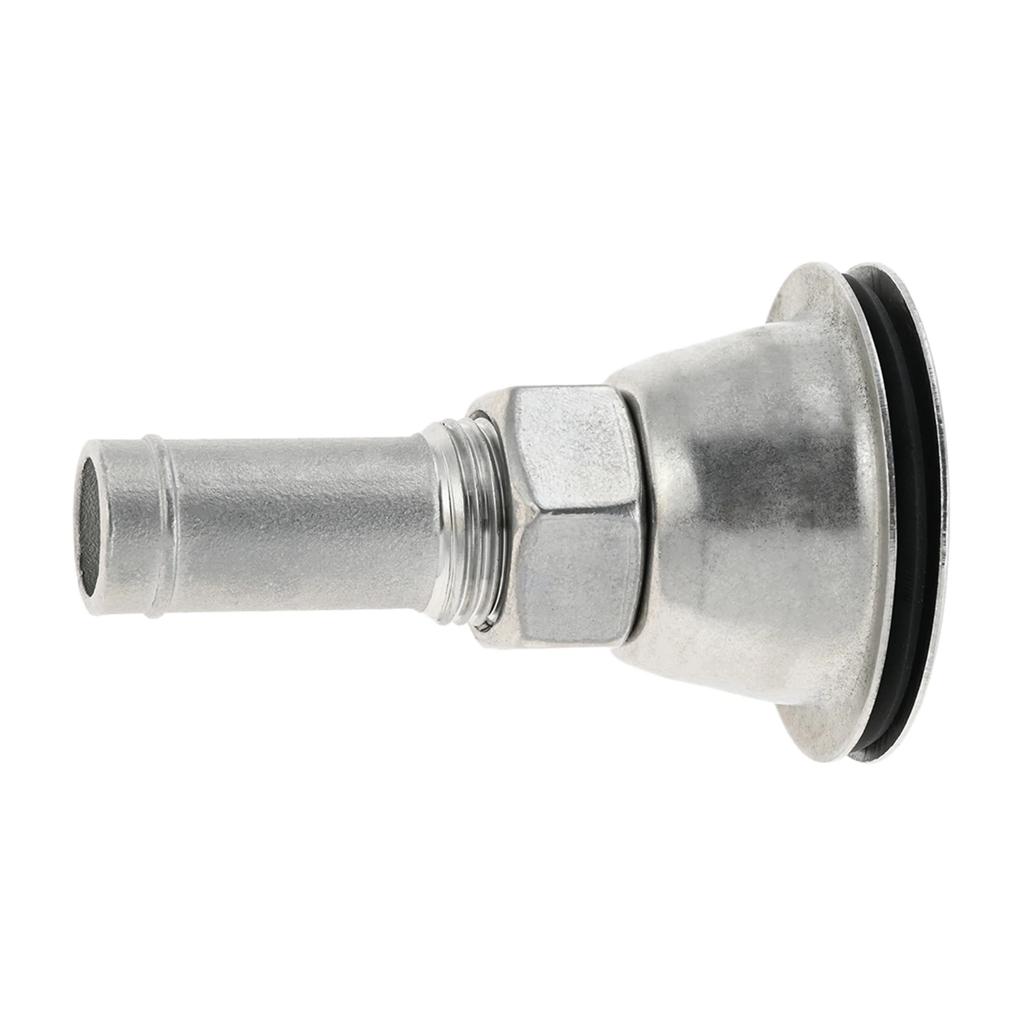 1Pc Boat Fuel Tank Vent for 5/8"" (16mm) Inner Diameter Hose Marine 316 Stainless Steel Flush Mount Thru-Hull Fuel Gas Tank Vent