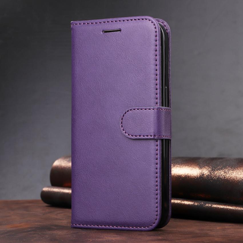 Pure Color Wallet Flip Leather Case For iPhone 14 13 12 11 Pro Max Mini XS XR X 7 8 6 6S Plus SE 2020 2022 5 5S Phone Book Cover
