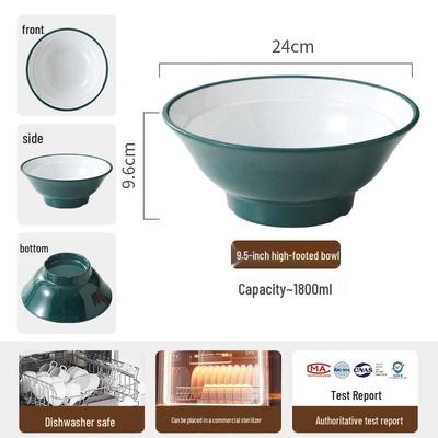 Two-Tone Melamine Soup Noodle Bowl