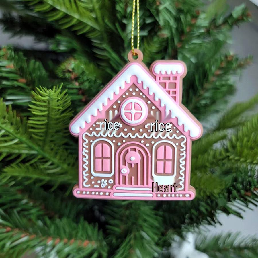 15pc Gingerbread Man Christmas Tree Ornaments - Soft PVC Hanging Decorations