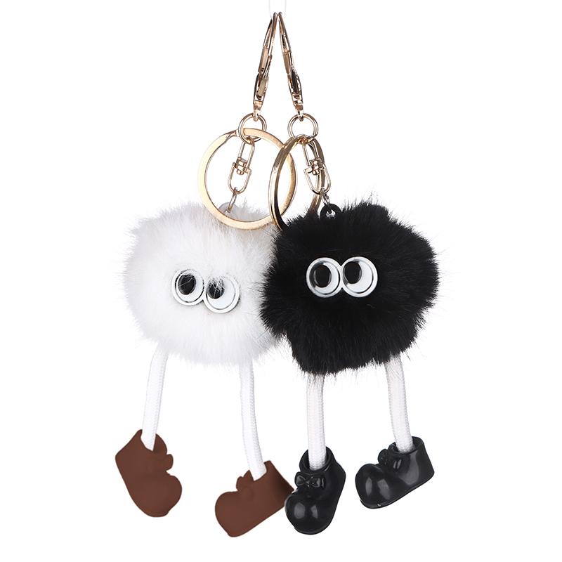 Küçük Briket Peluş Anahtarlık Kömür Topu Kolye Anahtarlık Sırt Çantası Araba Takılar