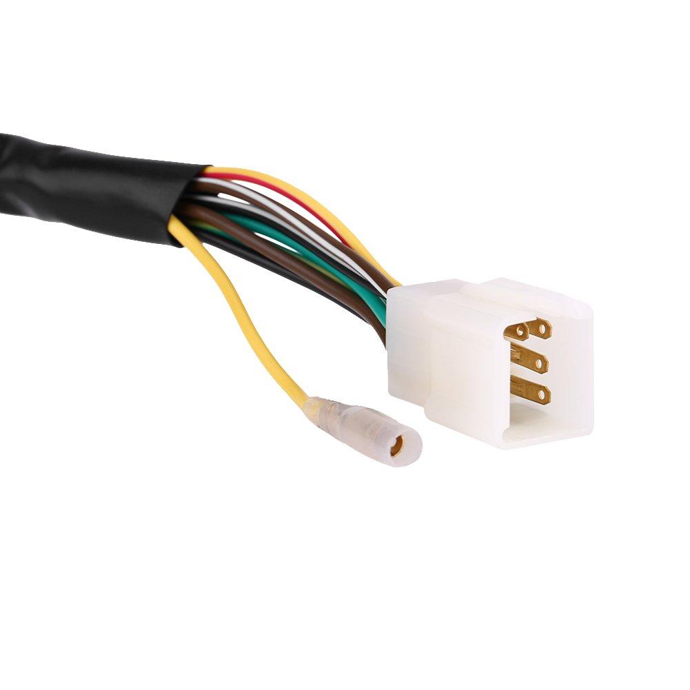 Left & Right Motorcycle Control Switch Turn Signal Horn Fits 22mm Handlebar Headlight Switch Spotlight On/Off