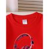 Girls Crew Neck SweatshirtGaming Headphones Graphic Tee Design, Soft Cozy Pullover, Warm Casual Outfit for Autumn & Winter