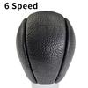 Car 6 Speed Leather Gear Shift Knob For Volvo S60 S80 V70 XC70 XC60 PU Leather Gear Shift Knob Replacement Car Interior Parts