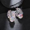 Fashion Alloy Geometric Earrings With Rhinestones For Women Fall