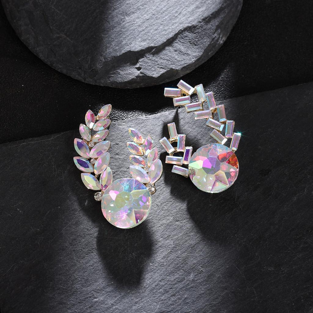 Fashion Alloy Geometric Earrings With Rhinestones For Women Fall