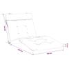 Sun Lounger Cushion VIANEN 100percent  Polyester Black